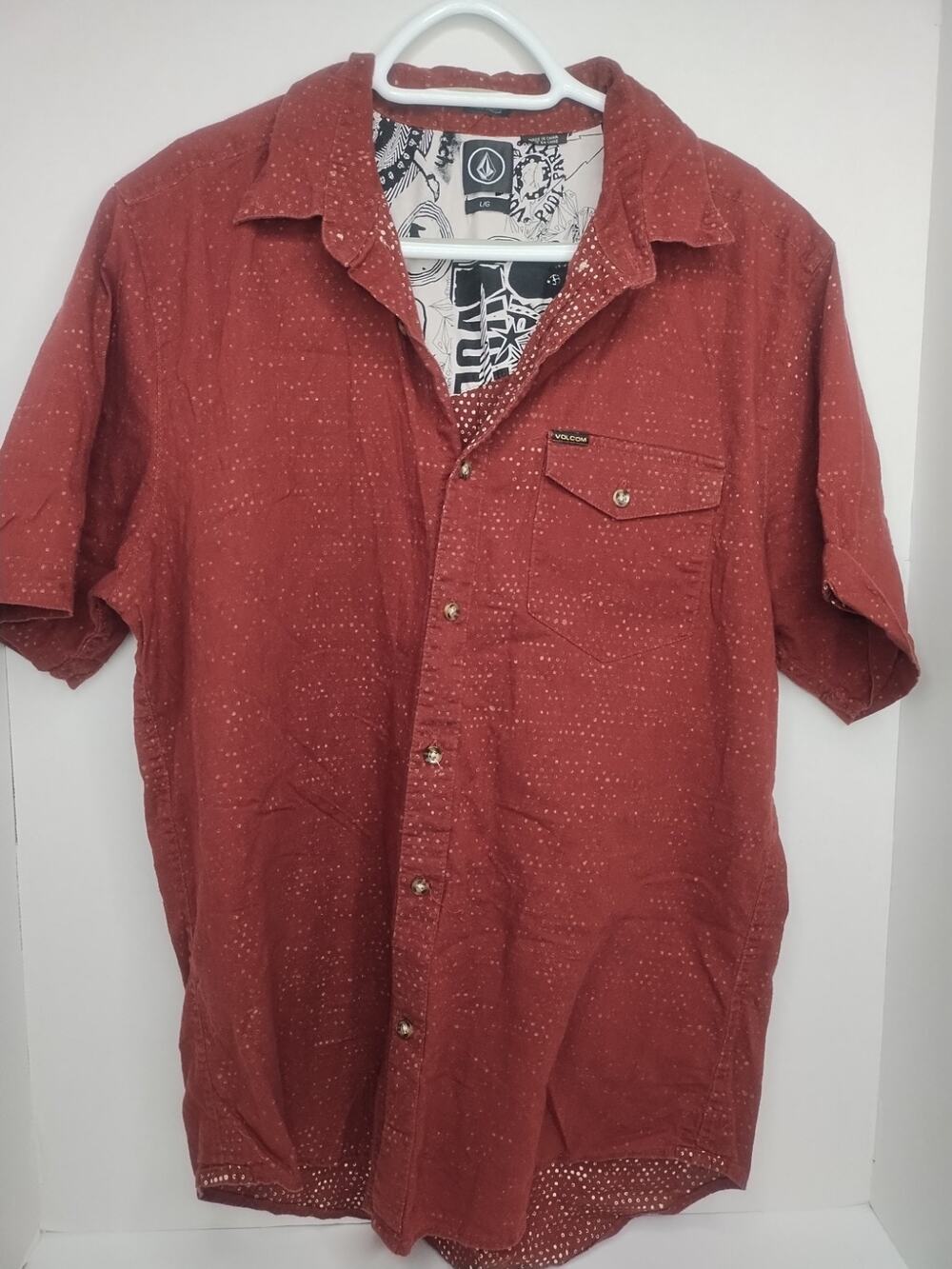 volcom short sleeve button shirt